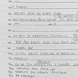 Eastern questionnaire, answ...