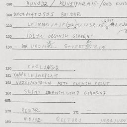 Eastern questionnaire, answ...