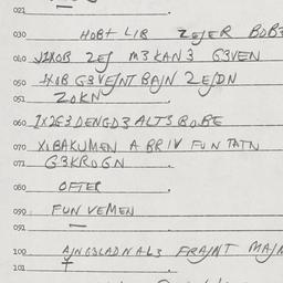 Eastern questionnaire, answ...