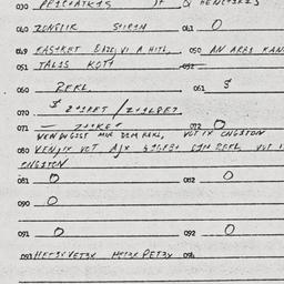 Eastern questionnaire, answ...