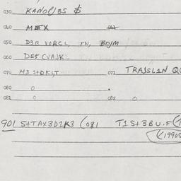 Eastern questionnaire, answ...