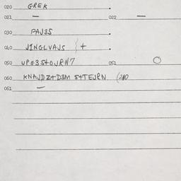 Eastern questionnaire, answ...
