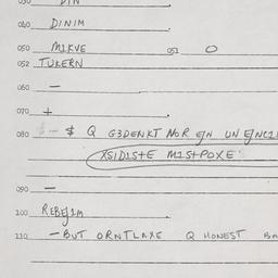 Eastern questionnaire, answ...