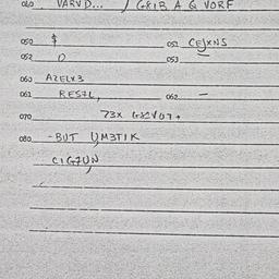 Eastern questionnaire, answ...