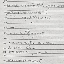 Eastern questionnaire, answ...