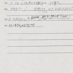Eastern questionnaire, answ...