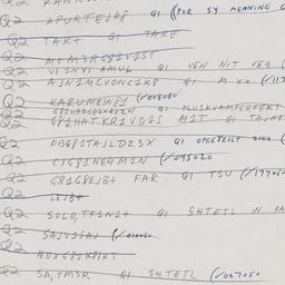 Eastern questionnaire, answ...