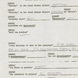 Western questionnaire, answ...