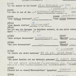 Western questionnaire, answ...
