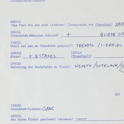 Western questionnaire, answ...