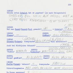 Western questionnaire, answ...