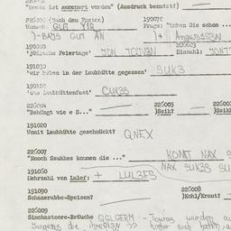 Western questionnaire, answ...