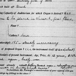 Carnegie Church Organs, Eva...