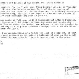 Announcements, 2005-02-24. ...