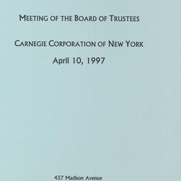 Meeting of the Board of Tru...