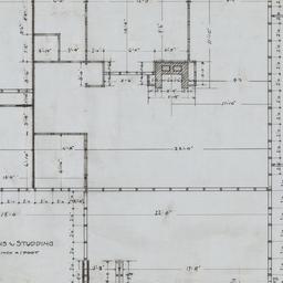 First floor partition, stud...