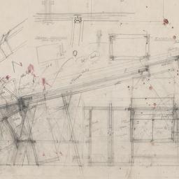 Drafting room truss section