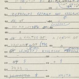 Eastern questionnaire, answ...