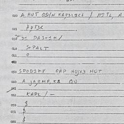 Eastern questionnaire, answ...