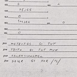 Eastern questionnaire, answ...