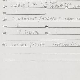 Eastern questionnaire, answ...