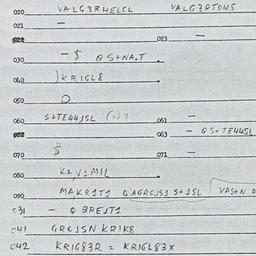 Eastern questionnaire, answ...