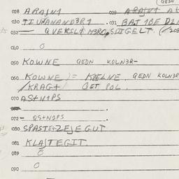 Eastern questionnaire, answ...