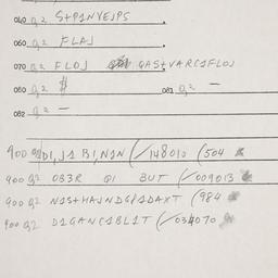 Eastern questionnaire, answ...