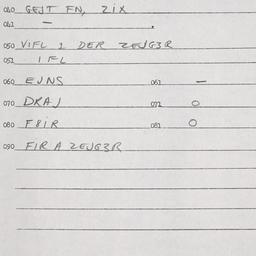 Eastern questionnaire, answ...