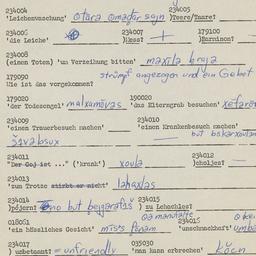 Western questionnaire, answ...