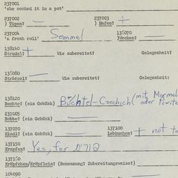 Western questionnaire, answ...