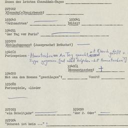Western questionnaire, answ...