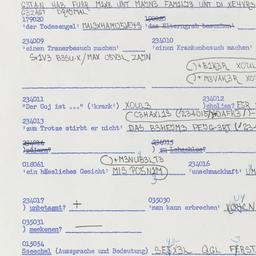 Western questionnaire, answ...