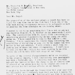 Letter from Gunnar Myrdal t...