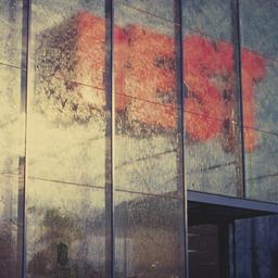 Exterior view, detail of en...
