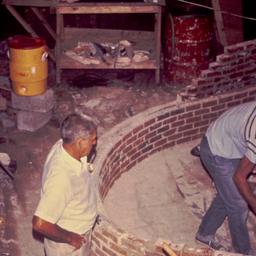 Construction view, men buil...
