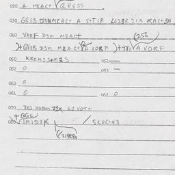 Eastern questionnaire, answ...