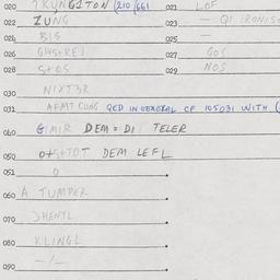 Eastern questionnaire, answ...