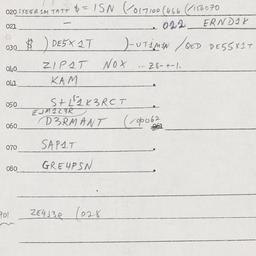 Eastern questionnaire, answ...