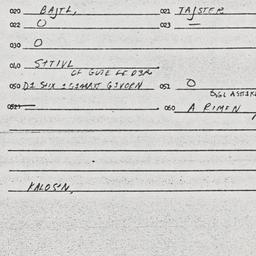 Eastern questionnaire, answ...