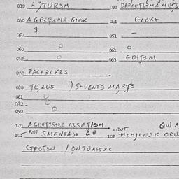 Eastern questionnaire, answ...
