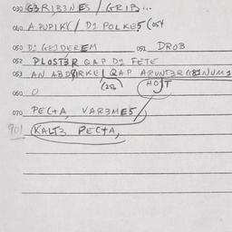 Eastern questionnaire, answ...