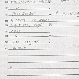 Eastern questionnaire, answ...