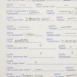 Western questionnaire, answ...