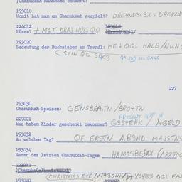 Western questionnaire, answ...