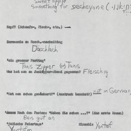 Western questionnaire, answ...