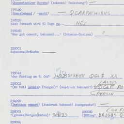 Western questionnaire, answ...