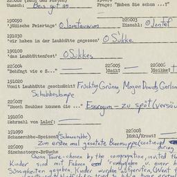 Western questionnaire, answ...