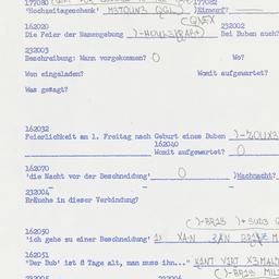 Western questionnaire, answ...