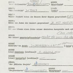 Western questionnaire, answ...